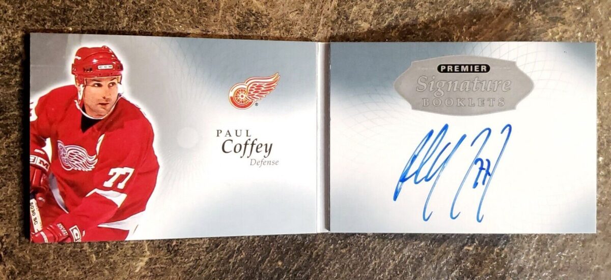 Paul Coffey 2017-18 Upper Deck Premier Signature Booklets Auto #PSB-PC - Image 2